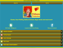 Tablet Screenshot of kidtoons.com